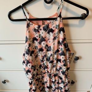 Monteau Spring Floral Dress Large